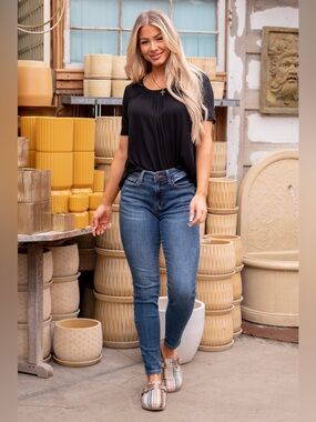 Judy Blue Skinny Fit Mid Rise JB82252MD Women’s Jeans 9/29 Medium Wash Casual